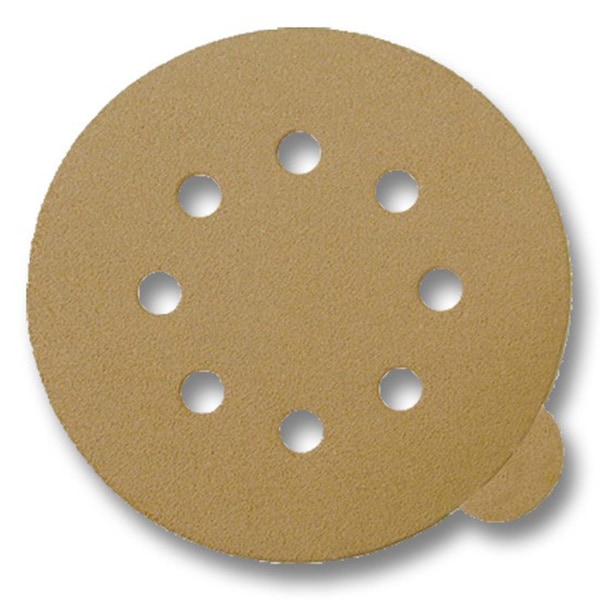 Pasco Sanding Disc 5-in W x 5-in L 220-Grit 8-Hole Disc Tab PSA 100-Pack P6.23-052208DWT - main
